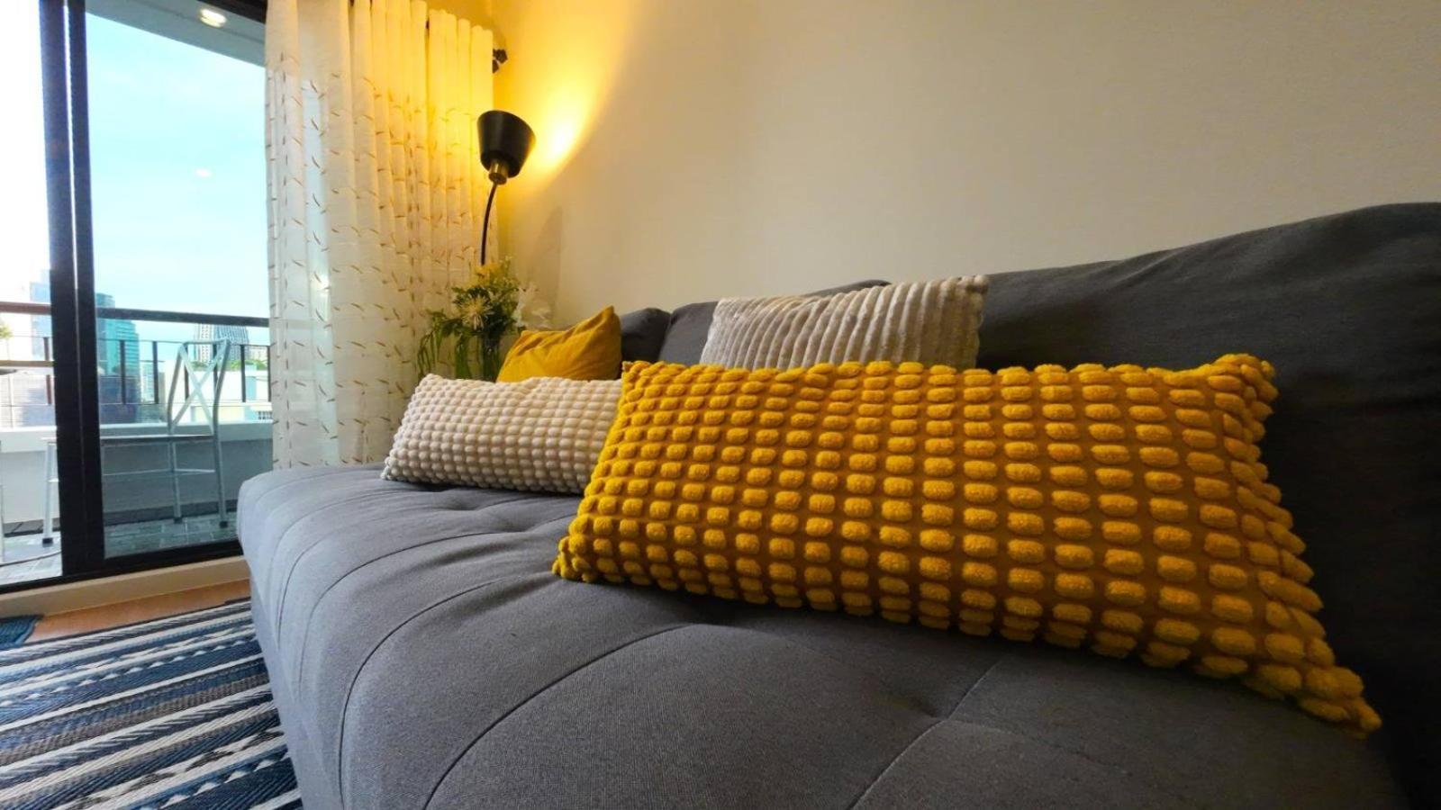 Cozy 1Br Walk To Bts And Airport Rail Link Close To Malls G7 Bangkok Room photo